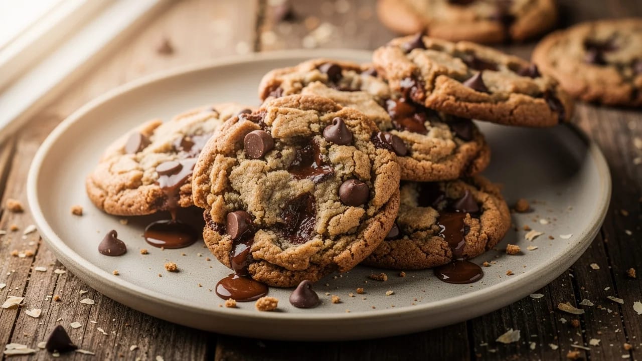 Galletas con chispas de chocolate