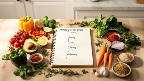 How to meal plan using your recipe collection (a system that sticks)